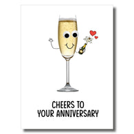 Cheers to Your Anniversary Card